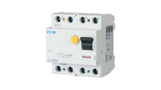 Eaton PFR RCCB, 25A, 4 Pole, 3mA, Type A, 230/400V ac | 235865 PFR3-03-S/A