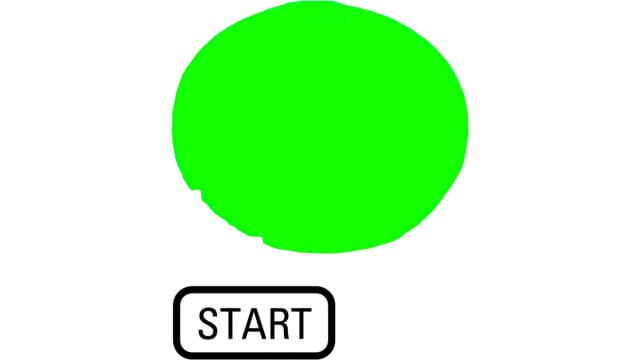 Eaton Button Lens for Use with M22 Pushbuttons | 218328 M22-XDL-G-GB1