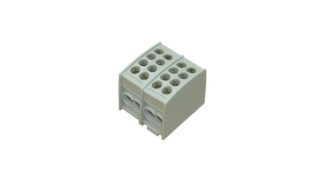Eaton, ZSD 8 Way Crimp Terminal Housing, 70 mm Tab Size, Grey | 230994 ZSD-HKL/2X25/FS
