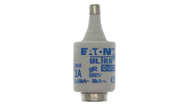 Eaton 2 A Bottle Fuse, 500 V | 2D27R FUSE-D2 2A F GR 500VAC E27
