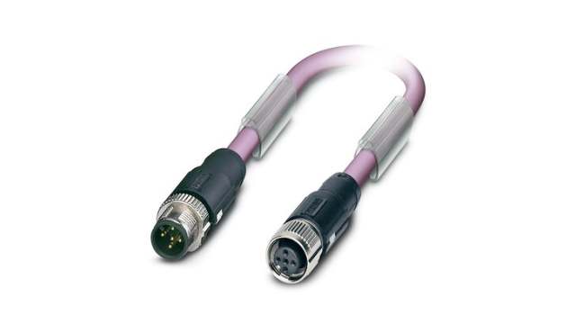 Phoenix Contact Bus Bus Cable, 2 Cores, 0.25 mm² 24 AWG, Screened, 300 mm Polyurethane Sheath | 1518106