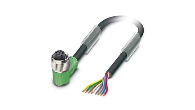 Phoenix Contact Straight, Unterminated to Female 8 way M12, M12 Sensor Actuator Cable, 1.5 m | 1415732