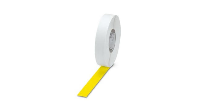 Phoenix Contact Yellow Yellow Print Label Roll, 20 mm Width, 1 Per Pack Qty, 40 m | 0803453