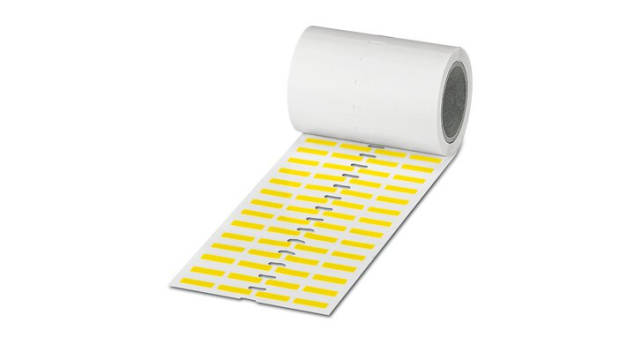 Phoenix Contact Yellow Label, 19 mm Width, 2500 Per Roll Qty, 6 mm | 0800107