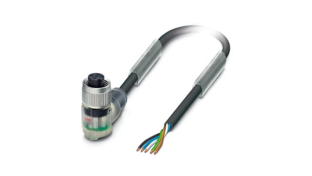 Phoenix Contact Straight, Unterminated to Female 5 way M12, M12 Actuator/Sensor Cable, 5 m | 1415693