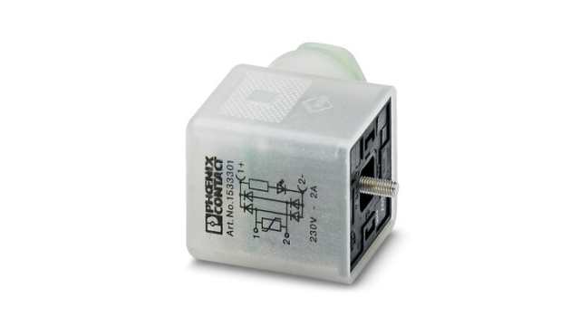 Phoenix Contact Solenoid Valve Connector for use with Valve | 1533301