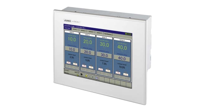 Jumo 705010 LCD Digital Panel Multifunction Meter for Measured Data, Batch Data, Process Data,  195 mm  x 235 mm | 705060/8-51-00-36/213,000