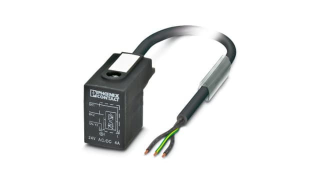 Phoenix Contact Straight to Male 3 way Straight, Valve Connector Actuator/Sensor Cable, 10 m | 1400607