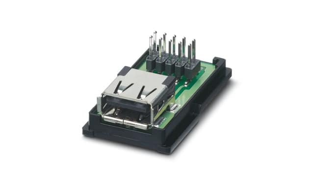 Phoenix Contact Horizontal, Panel Female- 4 Port Type USB Type A IP20 USB Connector USB Type A | 1653854