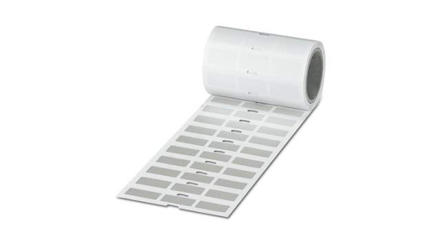 Phoenix Contact Silver Silver Print Label, 26.5 mm Width, 1000 Per Roll Qty, 12 mm | 0800353