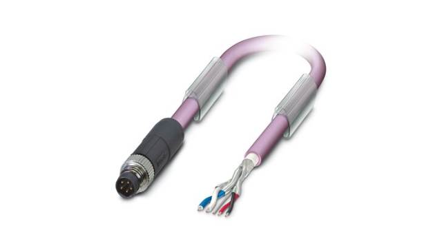 Phoenix Contact Bus Bus Cable, 5 Cores, 0.34 mm² 24 AWG, Screened, 5 m, Red Polyurethane Sheath | 1575725