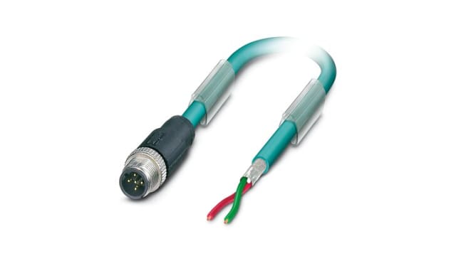 Phoenix Contact Bus Bus Cable, 2 Cores, 2 x 0.25 mm² 24 AWG, Screened, 10 m, Blue Polyurethane Sheath | 1525500
