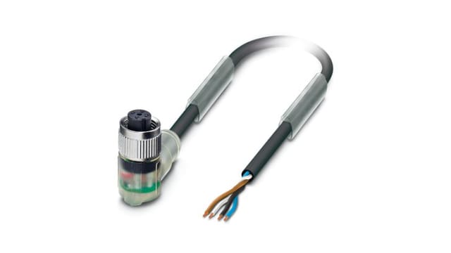 Phoenix Contact Straight, Unterminated to Female 4 way M12, M12 Sensor Actuator Cable, 3 m | 1415610