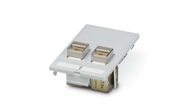 Phoenix Contact VS-SI-FP-2RJ45-5-MOD-BU/BU, 87.5 mm Overall | 1657766