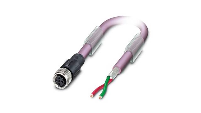Phoenix Contact Bus Bus Cable, 2 Cores, 0.25 mm² 24 AWG, Screened, 5 m Polyurethane Sheath | 1507308