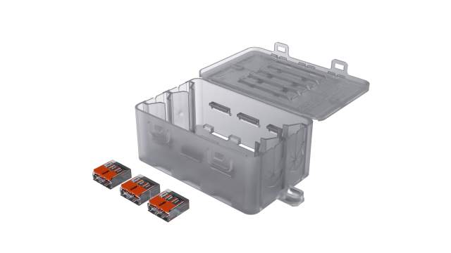 WISKA KonnektIT Series Transparent Polypropylene Junction Box, IP20, 100 mm, 52 mm 34 mm | KonnektIT 204/221-413x5