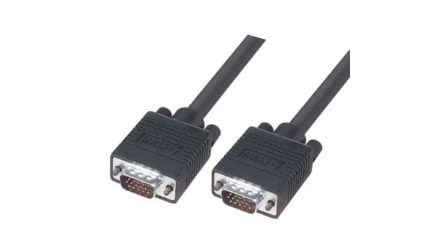 L-Com Male D-Sub 15-Pin to Male SVGA Cable Black | CGSVGAMM-5