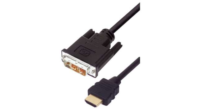 L-ComHD-DVI, 1m Male HDMI to Male DVI | HD-DVI-MM-1