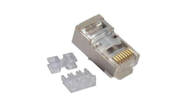 L-Com TSP Series RJ Connector Male, Shielded Shield Straight 1 Port 1 -Way | TSP8028C6A
