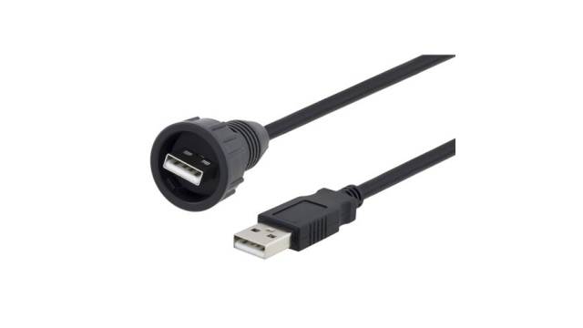 L-Com USB 2.0, Male USB to Male USB A, 500mm | U2A00009-05M