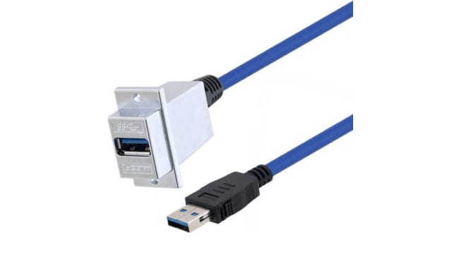 L-Com USB 3.0, Male USB to Male USB A, 1.5m | U3A00030-105M