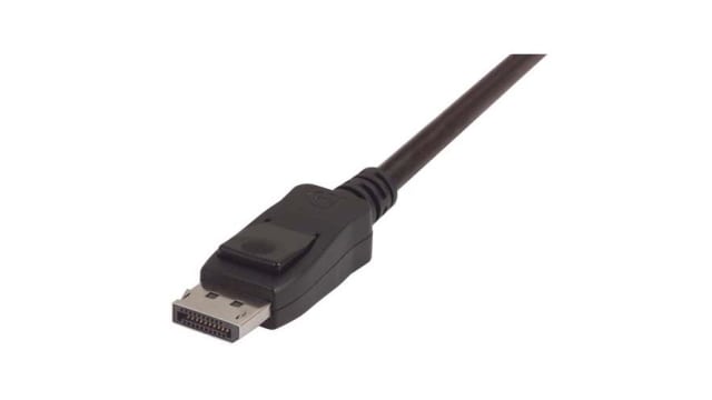 L-Com Male DisplayPort to Male DisplayPort, Polyvinyl Chloride DisplayPort Cable, 2 m | DPCAMM-2
