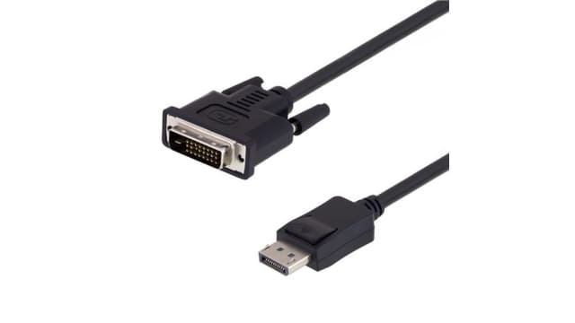 L-Com, Male DisplayPort to Male DisplayPort (20-Pin) Cable, 10 ft Black sheath Low Smoke Zero Halogen | CTLDVI-DLSP-MM-10