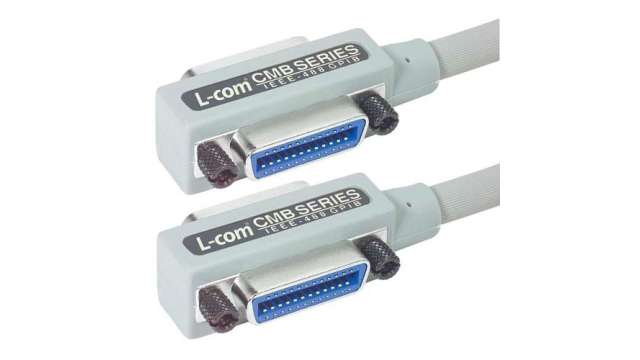 L-Com Male 24 Pin Header to Female Parallel Cable, Beige Sheath | CMB24-3M