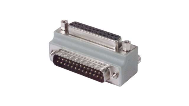 L-Com D-Sub Adapter 25-Way D-Sub to Male Male 25 Way D-Sub Female Female | DG9025MF2