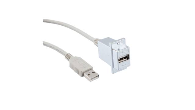 L-Com USB 2.0, Male USB A to Female USB A, 36in | ECF504-36AAS