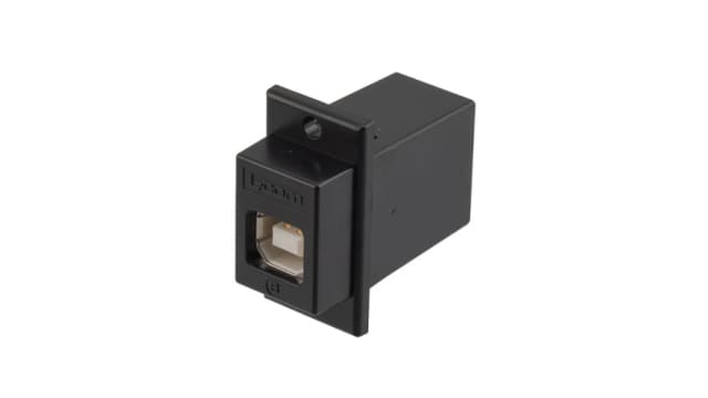 L-Com Straight, Panel Male- 1 Port Type USB Type B USB Connector USB 2.0 | ECF504B-UBA