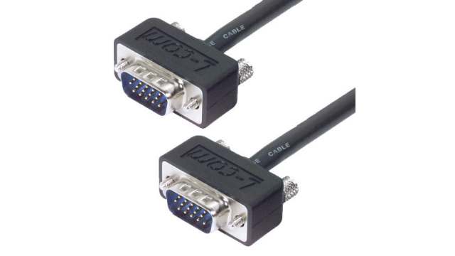 L-Com Male D-Sub to Male P2 SVGA Cable Black | CTL3VGAMM-5T