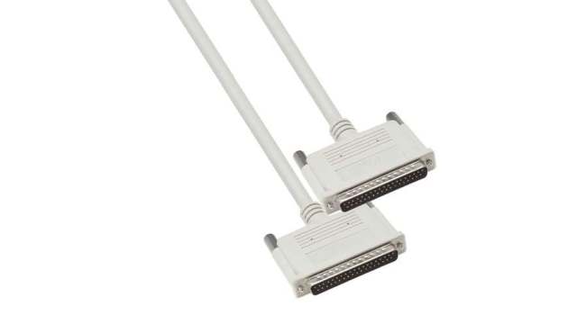 L-Com Male 37 Pin D-sub to Male 37 Pin D-sub Cable assembly, 10ft PVC | CS2N37MM-10