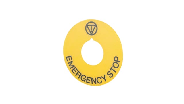 EAO Legend Plate for Use with Push Button | 46-50J.1413