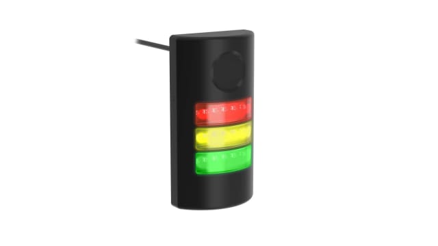 Banner TLF100 Series Green, Red, Yellow LED Beacon, 3 Lights, 24 V dc, Flush Mount | TLF100PDLGYRAQP