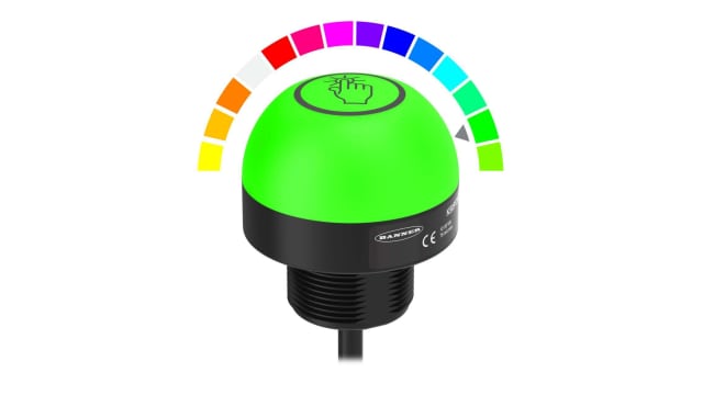 Banner Blue, Green, Red Indicator Lamp, 12 → 30 V dc, 50 mm Diameter | K50PTAMGRY3