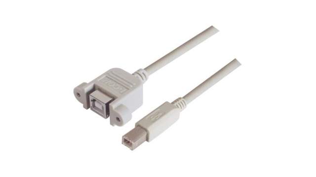 L-Com USB 2.0, Male USB to Male USB B, 500mm | UPMBB-05M