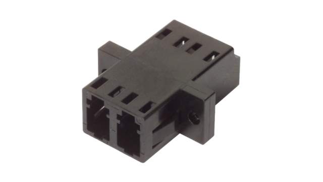 L-Com FOA-801 LC Single Mode Duplex Fibre Optic Adapter | FOA-801