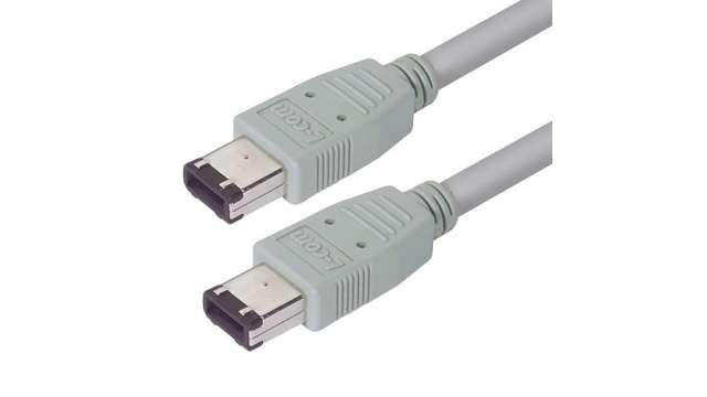 L-Com 6 Pin Header to 6-Pin Header Firewire Cable, Grey, 3 m | CSM94-3M
