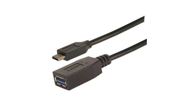 L-Com USB 3.0, Male USB to Female USB C, 1m | CAU31CAF-1M