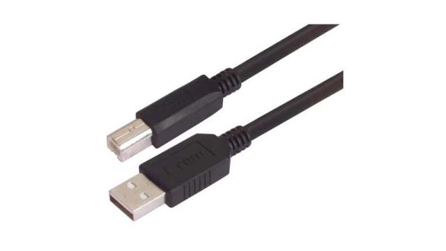 L-Com USB 2.0, Male USB to Male USB, 300mm | CAUBLKAB-03M