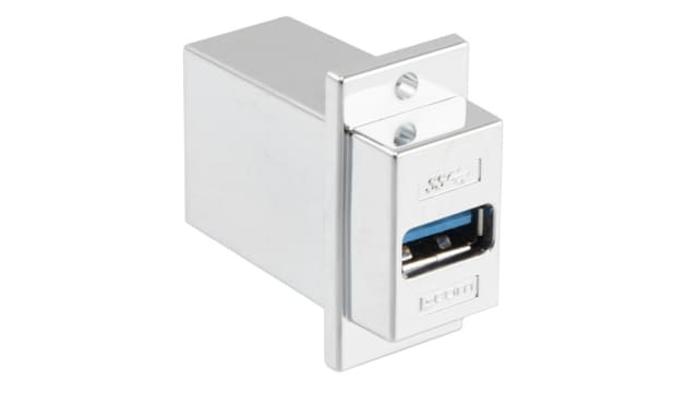 L-Com Straight, Panel Female- 1 Port USB Connector USB 3.0 | ECF504-3AA-S