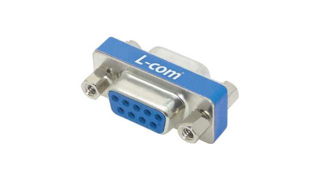 L-Com D-Sub Adapter 9-Way D-Sub to Female D-Sub Female | DGB9F