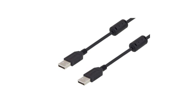 L-Com USB 2.0, Male USB A to Male USB A, 2m | U2A00001-2M