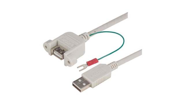 L-Com , Male USB to Male USB A, 500mm | UPMAAGND-05M