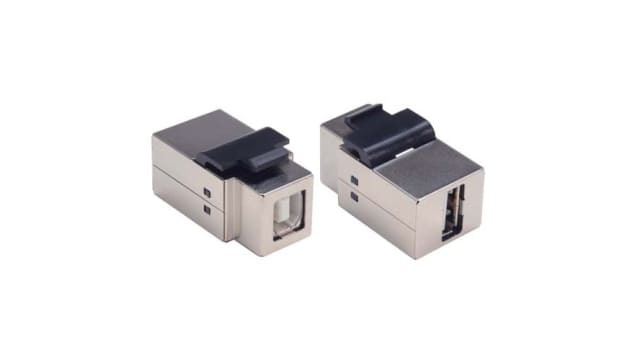 L-Com Straight, Panel Male- 1 Port Type USB Type B USB Connector USB 2.0 | UADKEY-BA