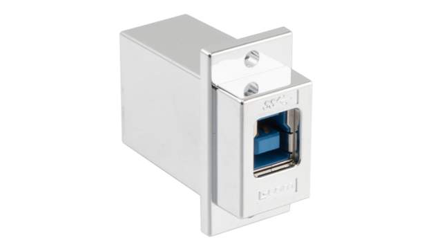 L-Com Straight, Panel Female- 1 Port USB Connector USB 3.0 | ECF504-3BA-S