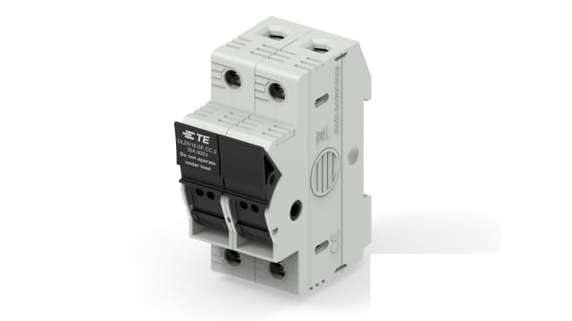 TE Connectivity 30A Fuse Holder for 10 x 38mm Fuse, 2P, 600V | 1SNF100033R0000