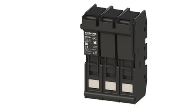 Siemens 63A Fuse Holder for 22 x 127mm Fuse, 3P, 1.5kV | 3NC2393-0MK