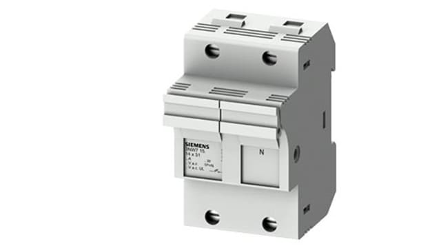 Siemens 50A Fuse Holder for 14 x 51mm Fuse, 1P + N, 690V | 3NW7151